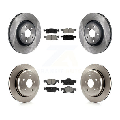 [Avant + Arrière] Kit de Disque et plaquette (semi-métallique) de frein pour Dodge Durango Jeep Grand Cherokee WK K8S-101010