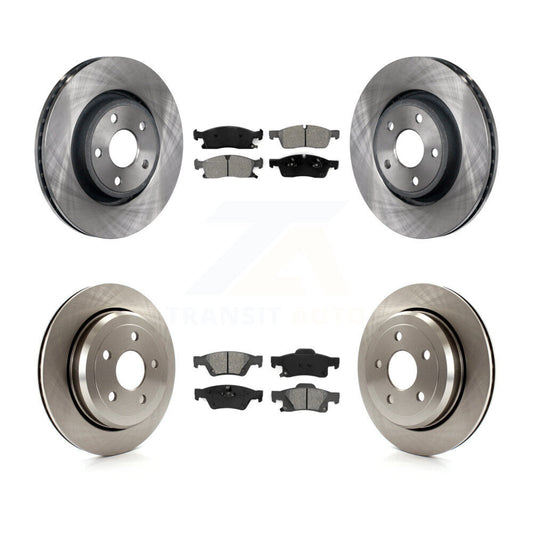 [Avant + Arrière] Kit de Disque et plaquette (semi-métallique) de frein pour Dodge Durango Jeep Grand Cherokee WK K8S-101010
