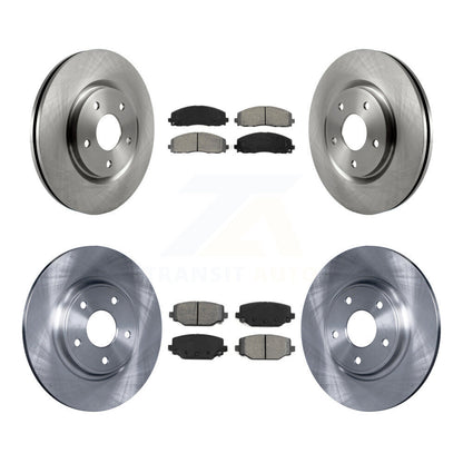 [Avant + Arrière] Kit de Disque et plaquette (semi-métallique) de frein pour Dodge Grand Caravan Journey Chrysler Town & Country Ram C/V Volkswagen Routan K8S-101013