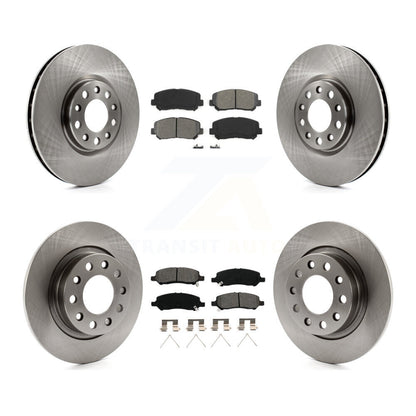 [Avant + Arrière] Kit de Disque et plaquette (semi-métallique) de frein pour 2013-2016 Dodge Dart K8S-101014