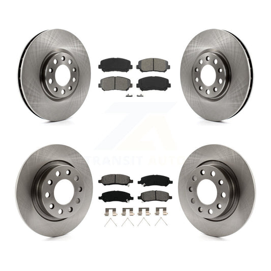 [Avant + Arrière] Kit de Disque et plaquette (semi-métallique) de frein pour 2013-2016 Dodge Dart K8S-101014