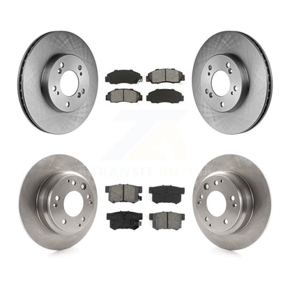 [Avant + Arrière] Kit de Disque et plaquette (semi-métallique) de frein pour Acura Honda Odyssey Legend RL Isuzu Oasis K8S-101015