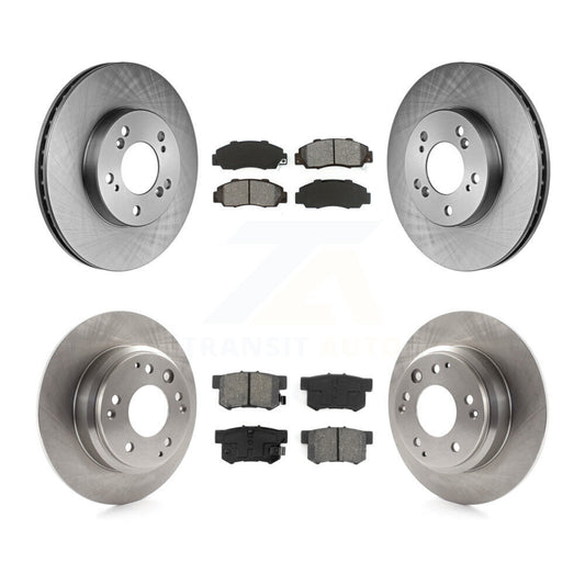 [Avant + Arrière] Kit de Disque et plaquette (semi-métallique) de frein pour Acura Honda Odyssey Legend RL Isuzu Oasis K8S-101015