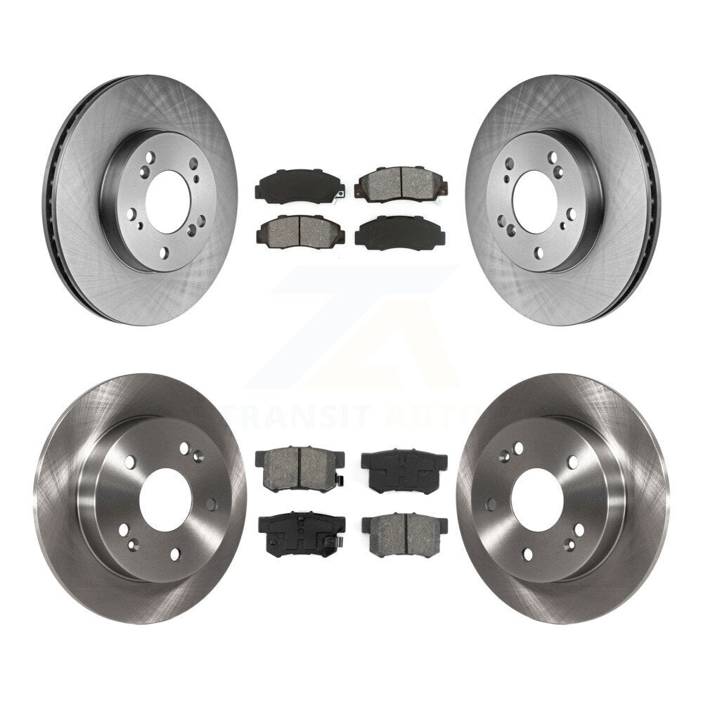 [Avant + Arrière] Kit de Disque et plaquette (semi-métallique) de frein pour 1997-2001 Honda Prelude K8S-101017