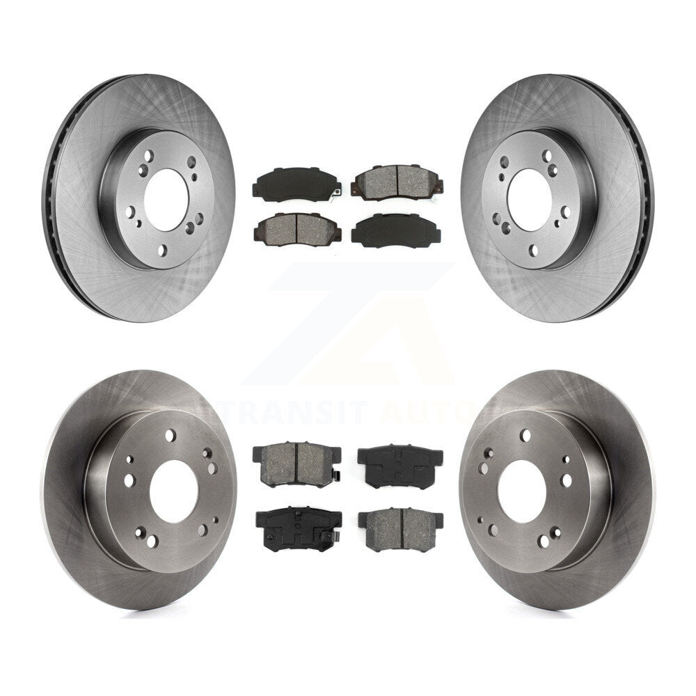 [Avant + Arrière] Kit de Disque et plaquette (semi-métallique) de frein pour 1997-2001 Acura Integra Type R K8S-101018