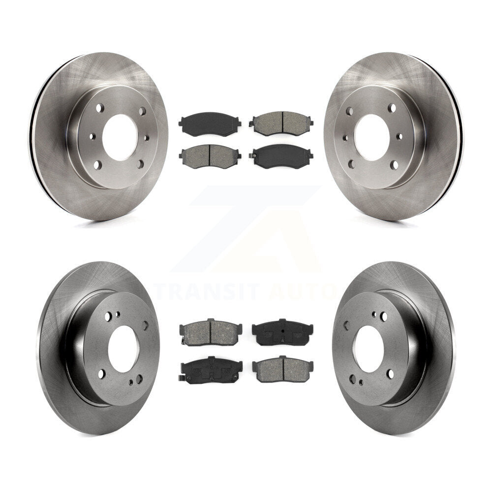 [Avant + Arrière] Kit de Disque et plaquette (semi-métallique) de frein pour Nissan Sentra INFINITI G20 K8S-101022