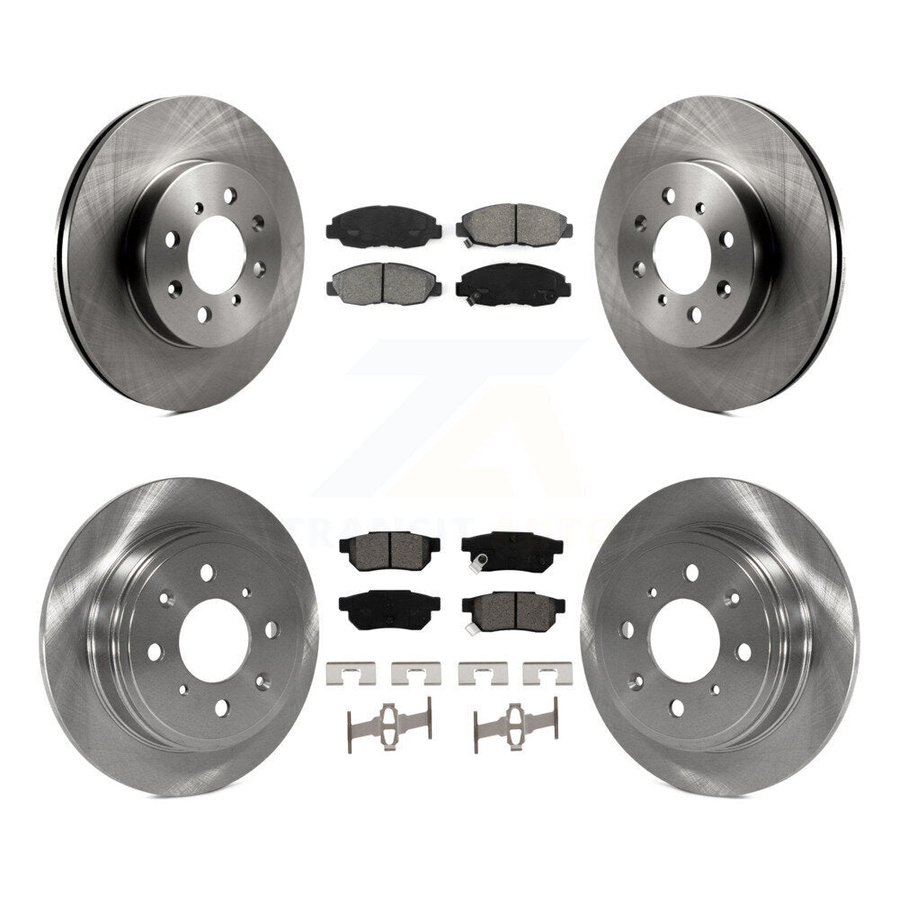 [Avant + Arrière] Kit de Disque et plaquette (semi-métallique) de frein pour Honda Civic Acura EL K8S-101026