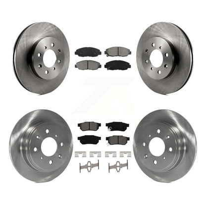 [Avant + Arrière] Kit de Disque et plaquette (semi-métallique) de frein pour Honda Civic Acura EL K8S-101026
