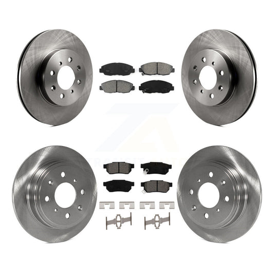 [Avant + Arrière] Kit de Disque et plaquette (semi-métallique) de frein pour Honda Civic Acura EL K8S-101026