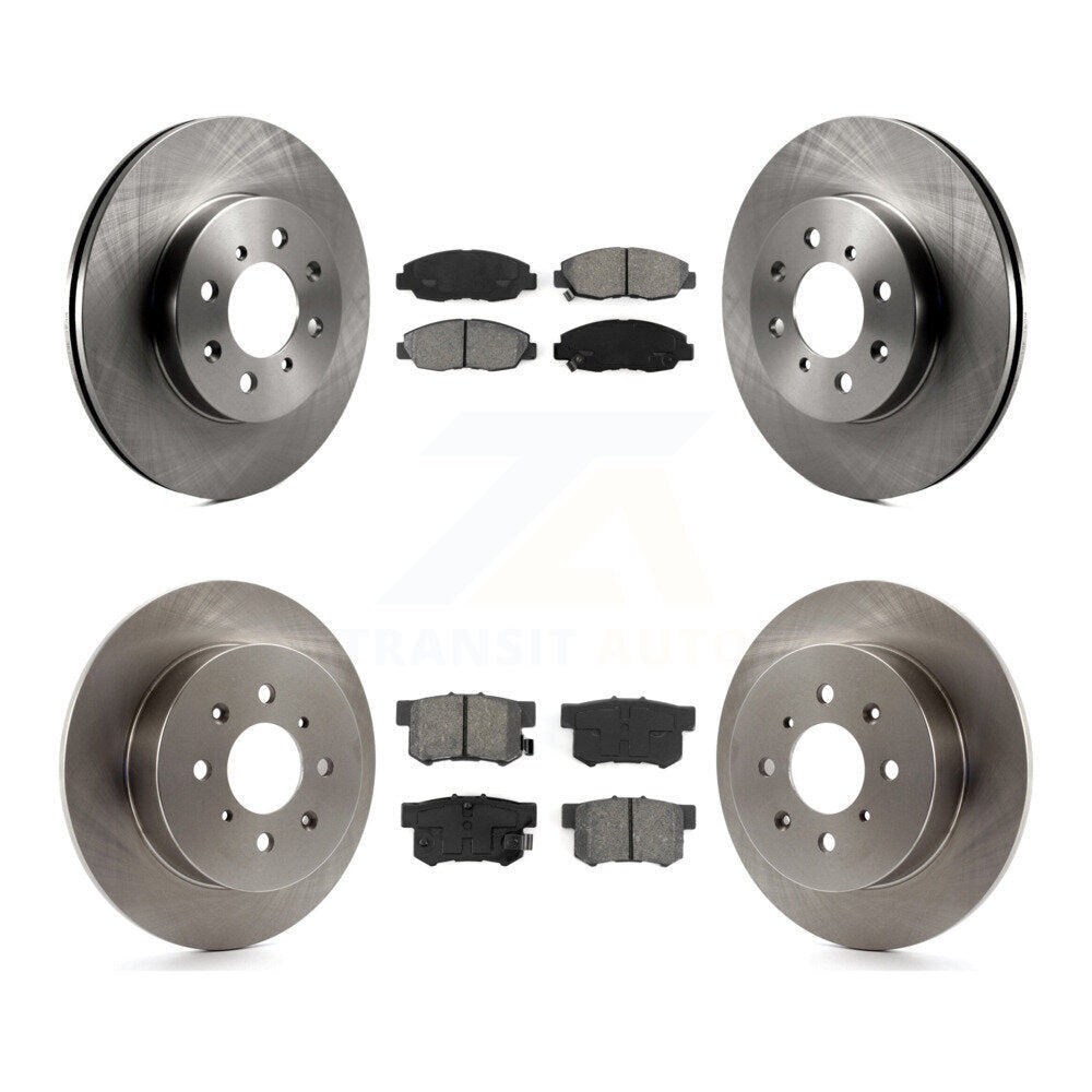 [Avant + Arrière] Kit de Disque et plaquette (semi-métallique) de frein pour Honda Civic Acura EL K8S-101027