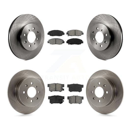 [Avant + Arrière] Kit de Disque et plaquette (semi-métallique) de frein pour Honda Civic Acura EL K8S-101027