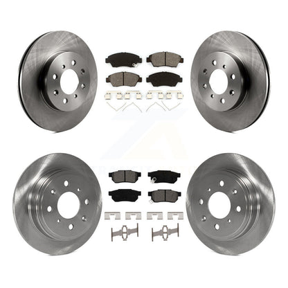 [Avant + Arrière] Kit de Disque et plaquette (semi-métallique) de frein pour Honda Civic del Sol K8S-101029