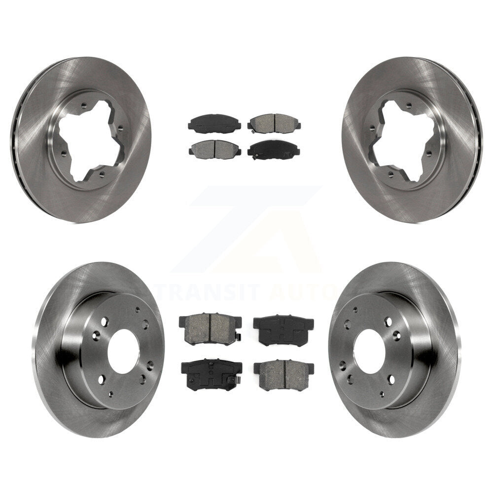 [Avant + Arrière] Kit de Disque et plaquette (semi-métallique) de frein pour Honda Accord Acura CL K8S-101030