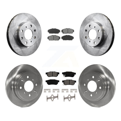 [Avant + Arrière] Kit de Disque et plaquette (semi-métallique) de frein pour 1994-1995 Honda Civic EX avec Sedan Non-ABS K8S-101033