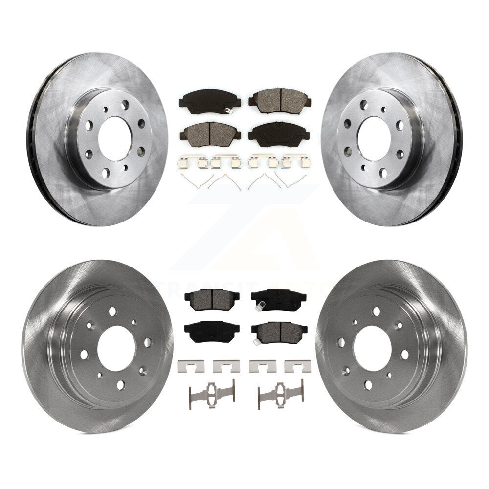 [Avant + Arrière] Kit de Disque et plaquette (semi-métallique) de frein pour Honda Civic K8S-101034