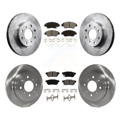 [Avant + Arrière] Kit de Disque et plaquette (semi-métallique) de frein pour Honda Civic K8S-101034