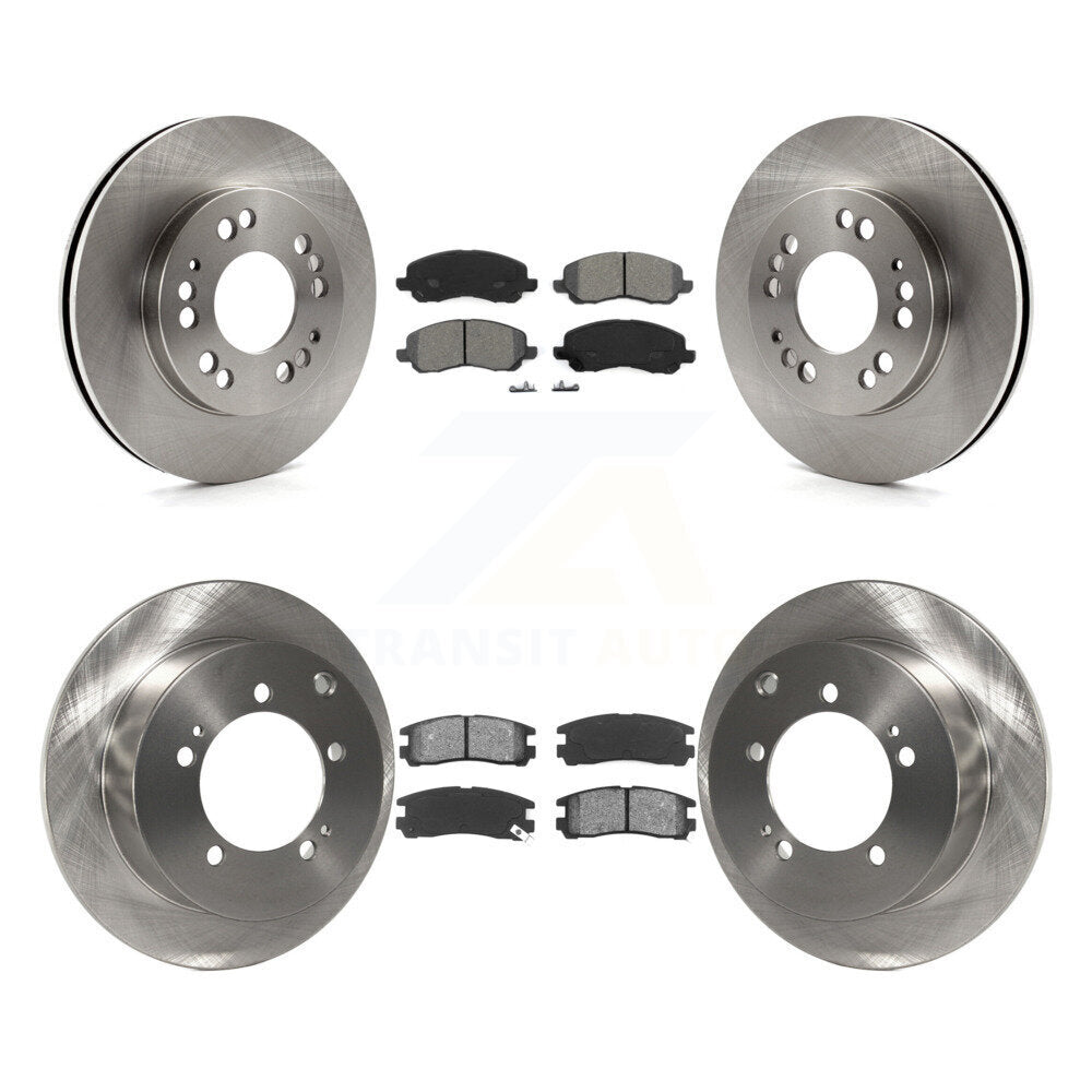 [Avant + Arrière] Kit de Disque et plaquette (semi-métallique) de frein pour 2001 Mitsubishi Eclipse 2.4L From 06 01 K8S-101037