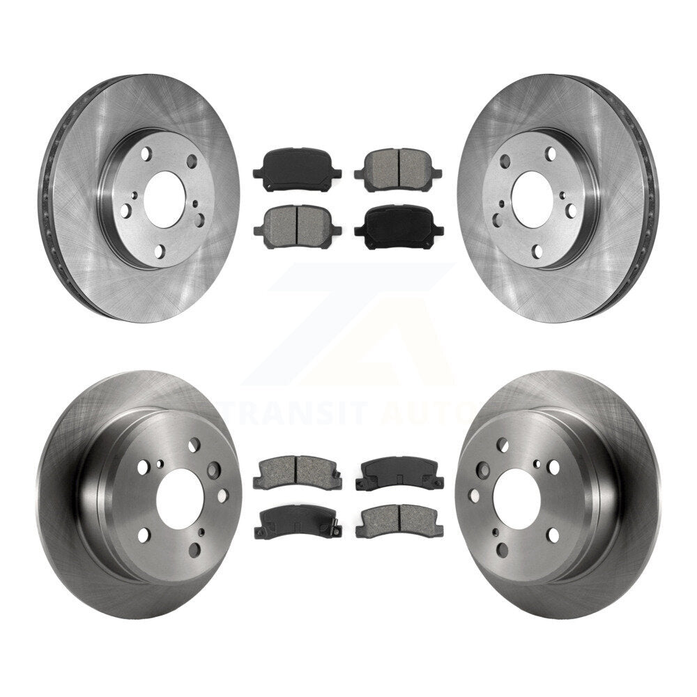 [Avant + Arrière] Kit de Disque et plaquette (semi-métallique) de frein pour Toyota Camry Lexus ES300 Solara K8S-101041