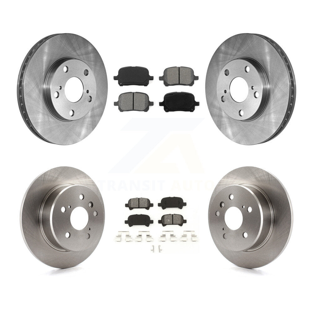 [Avant + Arrière] Kit de Disque et plaquette (semi-métallique) de frein pour 2000-2004 Toyota Avalon K8S-101045