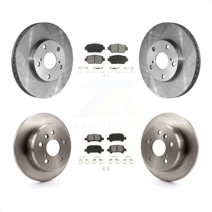 [Avant + Arrière] Kit de Disque et plaquette (semi-métallique) de frein pour 2005-2006 Toyota Camry Base LE Vehicles Manufactured In USA K8S-101046 par Transit Auto