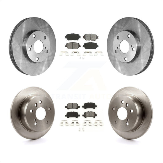 [Avant + Arrière] Kit de Disque et plaquette (semi-métallique) de frein pour 2005-2006 Toyota Camry Base LE Vehicles Manufactured In USA K8S-101046 par Transit Auto