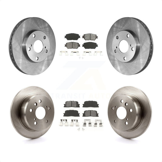 [Avant + Arrière] Kit de Disque et plaquette (semi-métallique) de frein pour 2005-2006 Toyota Camry Base LE Vehicles Manufactured In Japan K8S-101047 par Transit Auto