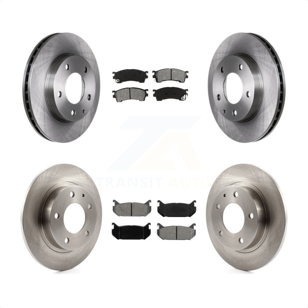 [Avant + Arrière] Kit de Disque et plaquette (semi-métallique) de frein pour 1993-1997 Mazda 626 Ford Probe MX-6 rear brakes K8S-101050 par Transit Auto