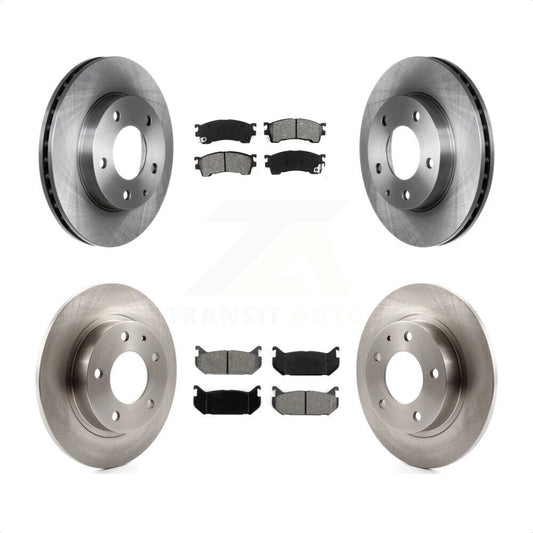 [Avant + Arrière] Kit de Disque et plaquette (semi-métallique) de frein pour 1993-1997 Mazda 626 Ford Probe MX-6 rear brakes K8S-101050 par Transit Auto