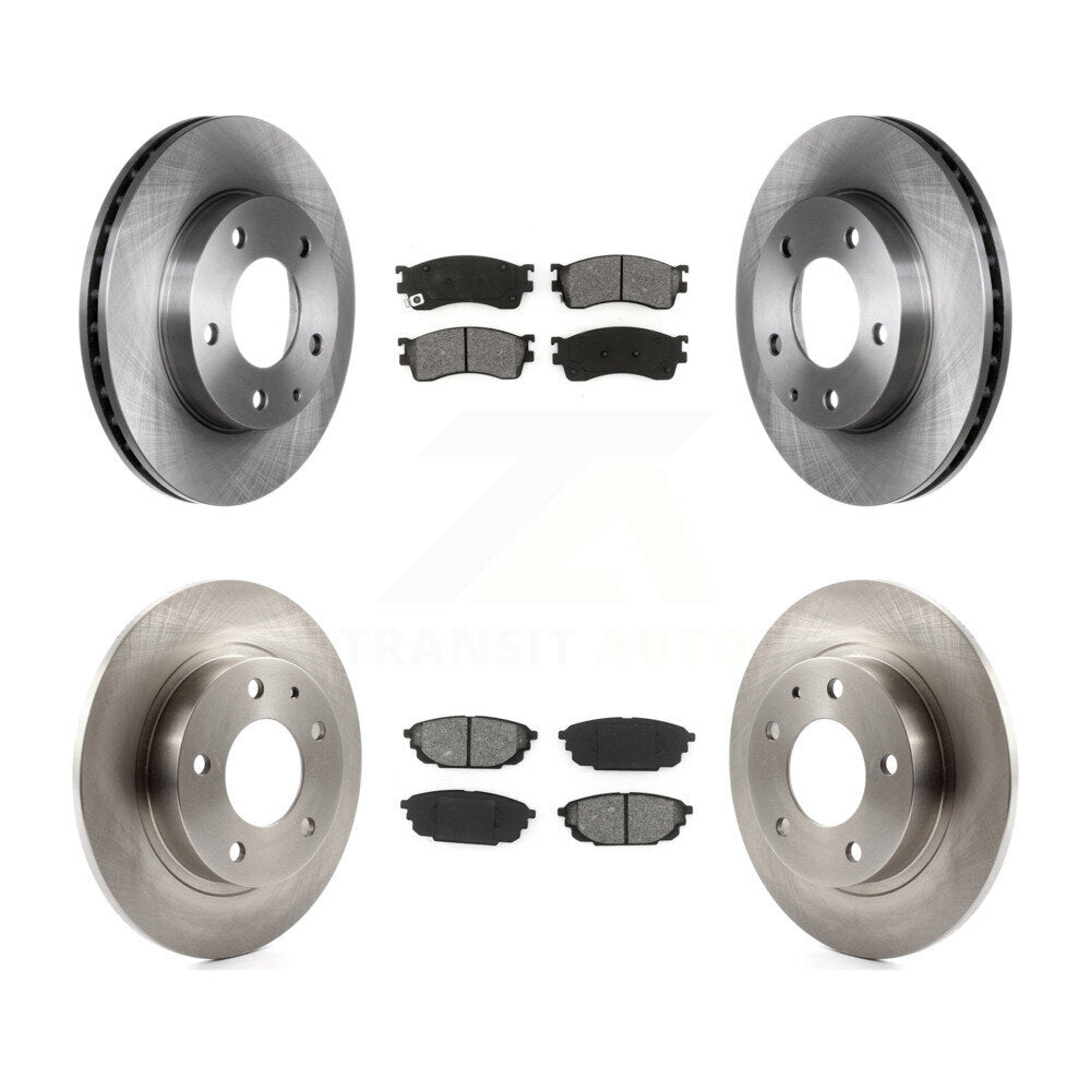 [Avant + Arrière] Kit de Disque et plaquette (semi-métallique) de frein pour Mazda Protege Protege5 K8S-101053