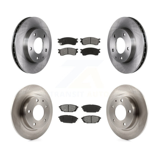 [Avant + Arrière] Kit de Disque et plaquette (semi-métallique) de frein pour Mazda Protege Protege5 K8S-101053