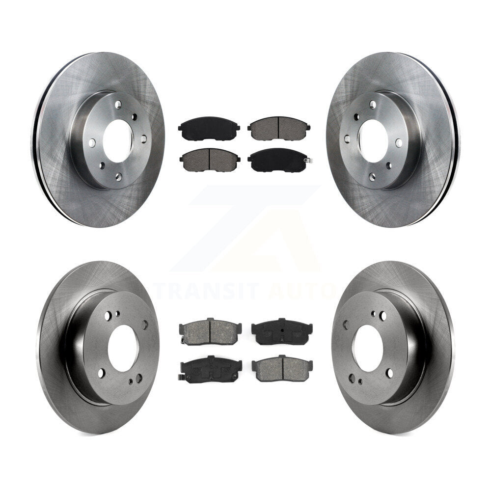 [Avant + Arrière] Kit de Disque et plaquette (semi-métallique) de frein pour Nissan Altima Sentra INFINITI G20 K8S-101054