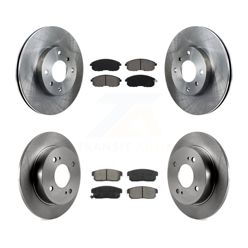 [Avant + Arrière] Kit de Disque et plaquette (semi-métallique) de frein pour Nissan Sentra INFINITI G20 K8S-101055