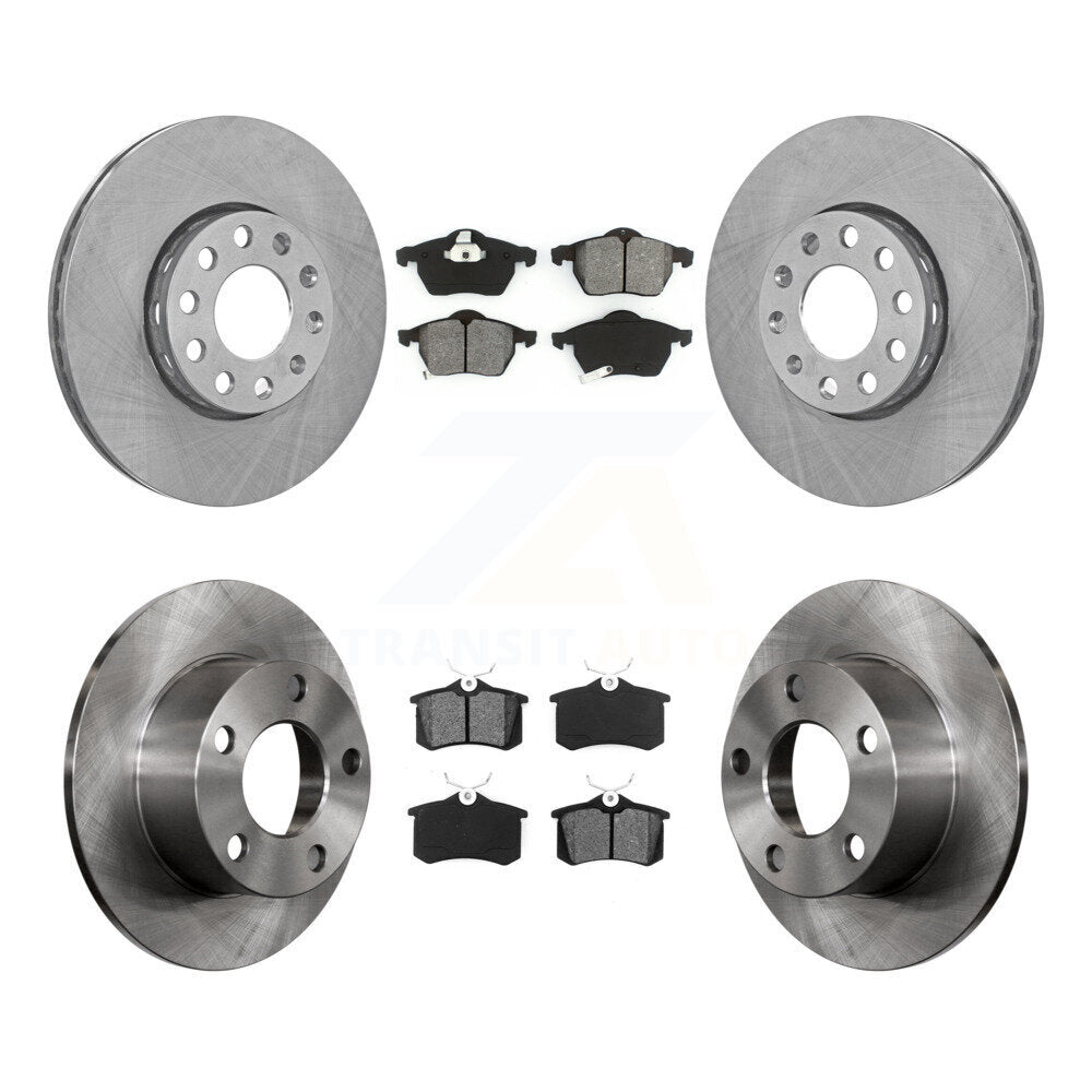 [Avant + Arrière] Kit de Disque et plaquette (semi-métallique) de frein pour 1999 Volkswagen Passat FWD From Chassis VIN #3BX124708 K8S-101056