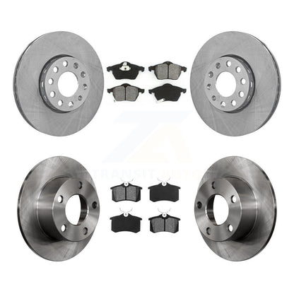 [Avant + Arrière] Kit de Disque et plaquette (semi-métallique) de frein pour 1999 Volkswagen Passat FWD From Chassis VIN #3BX124708 K8S-101056