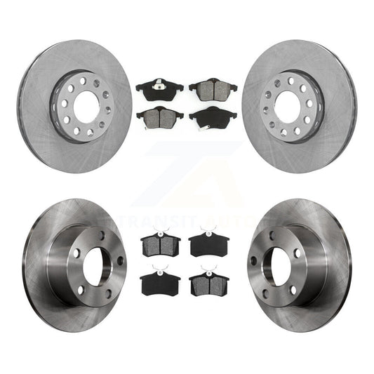 [Avant + Arrière] Kit de Disque et plaquette (semi-métallique) de frein pour 1999 Volkswagen Passat FWD From Chassis VIN #3BX124708 K8S-101056