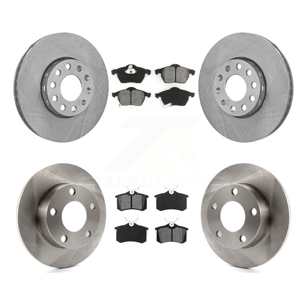 [Avant + Arrière] Kit de Disque et plaquette (semi-métallique) de frein pour 1999 Volkswagen Passat AWD From Chassis VIN #3BX124708 K8S-101057