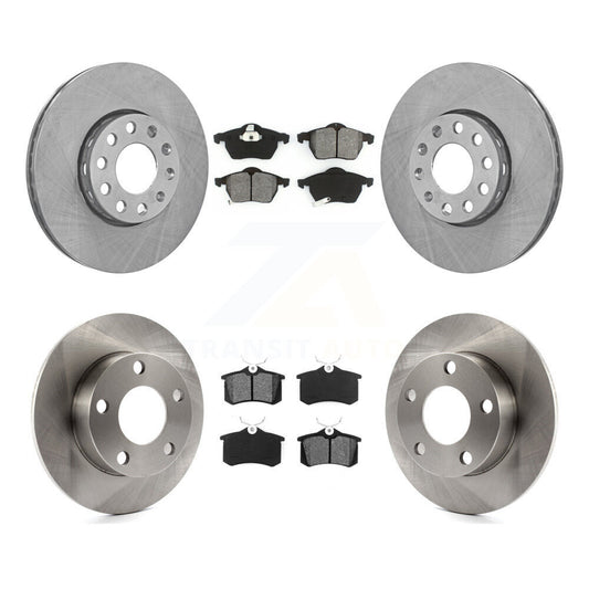 [Avant + Arrière] Kit de Disque et plaquette (semi-métallique) de frein pour 1999 Volkswagen Passat AWD From Chassis VIN #3BX124708 K8S-101057