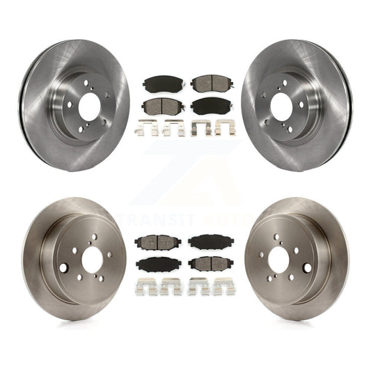 [Avant + Arrière] Kit de Disque et plaquette (semi-métallique) de frein pour 2011 Subaru Impreza Outback Sport 2.5i Premium K8S-101071