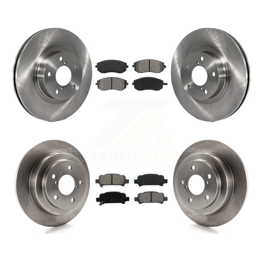 [Avant + Arrière] Kit de Disque et plaquette (semi-métallique) de frein pour 2002-2003 Subaru Impreza Outback RS TS K8S-101078