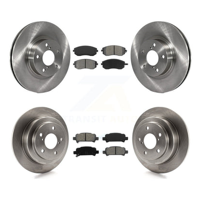[Avant + Arrière] Kit de Disque et plaquette (semi-métallique) de frein pour 2002-2003 Subaru Impreza Outback RS TS K8S-101078