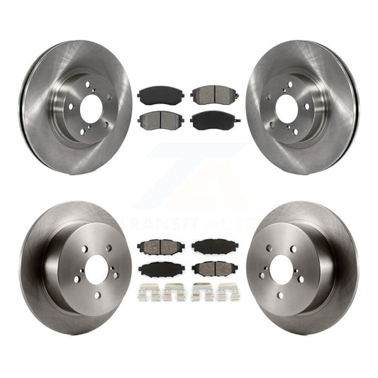 [Avant + Arrière] Kit de Disque et plaquette (semi-métallique) de frein pour 2005 Subaru Legacy i Limited avec 277mm Diameter Rotor K8S-101080