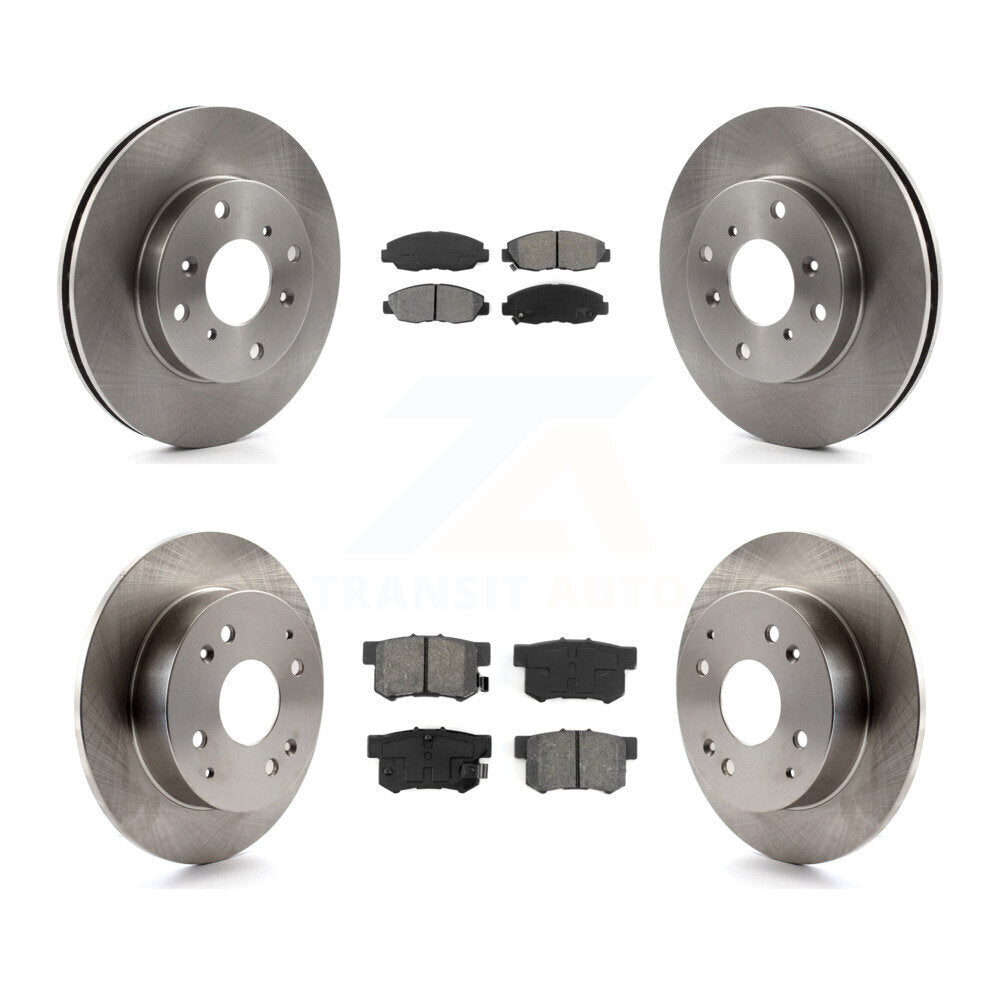 [Avant + Arrière] Kit de Disque et plaquette (semi-métallique) de frein pour Honda Accord Acura CL K8S-101083