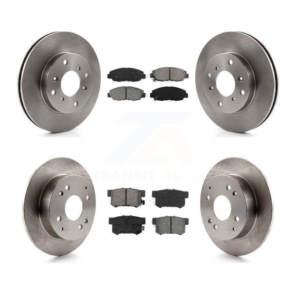 [Avant + Arrière] Kit de Disque et plaquette (semi-métallique) de frein pour 1998-2002 Honda Accord Sedan avec 2.3L K8S-101084