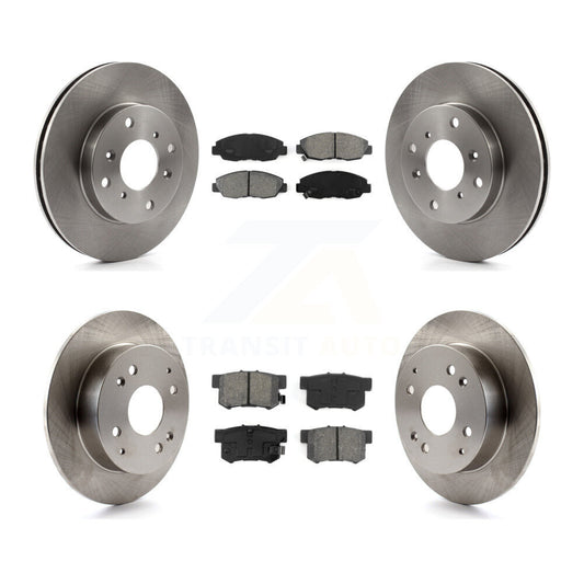[Avant + Arrière] Kit de Disque et plaquette (semi-métallique) de frein pour 1998-2002 Honda Accord Sedan avec 2.3L K8S-101084