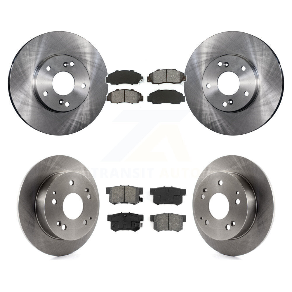 [Avant + Arrière] Kit de Disque et plaquette (semi-métallique) de frein pour 1998-2002 Honda Accord 3.0L K8S-101086