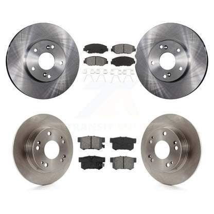 [Avant + Arrière] Kit de Disque et plaquette (semi-métallique) de frein pour 2003-2007 Honda Accord 2.4L Excluding Vehicles Built Canadian Market K8S-101088