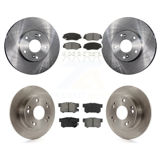 [Avant + Arrière] Kit de Disque et plaquette (semi-métallique) de frein pour 2003-2007 Honda Accord 2.4L Excluding Vehicles Built Canadian Market K8S-101088