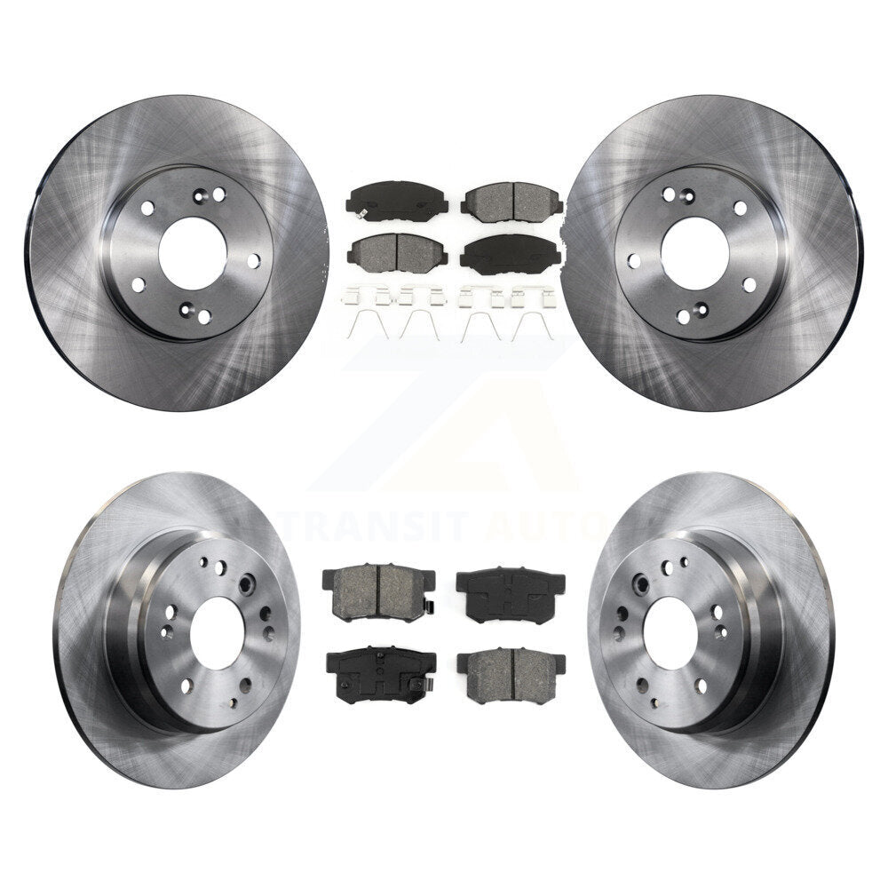 [Avant + Arrière] Kit de Disque et plaquette (semi-métallique) de frein pour 2003-2011 Honda Element K8S-101089