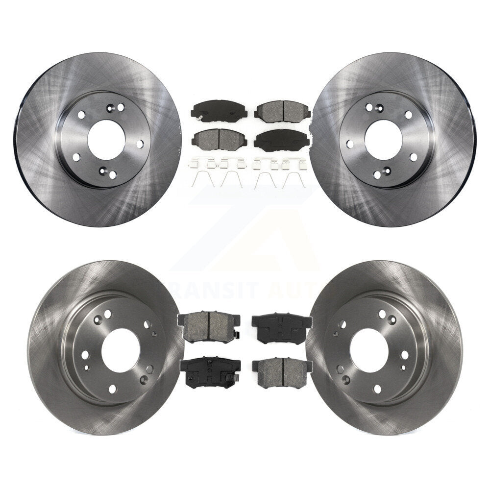 [Avant + Arrière] Kit de Disque et plaquette (semi-métallique) de frein pour Honda Civic Acura ILX K8S-101090