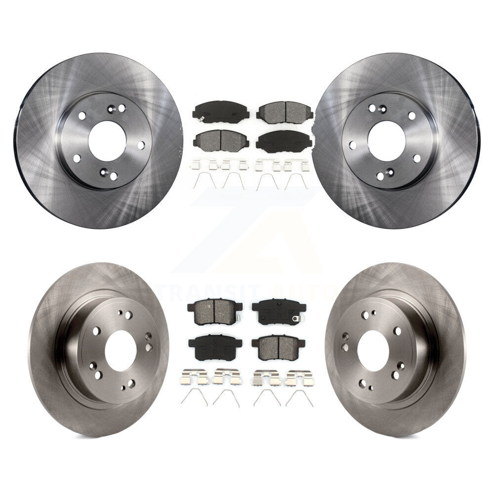 [Avant + Arrière] Kit de Disque et plaquette (semi-métallique) de frein pour Honda Accord K8S-101091